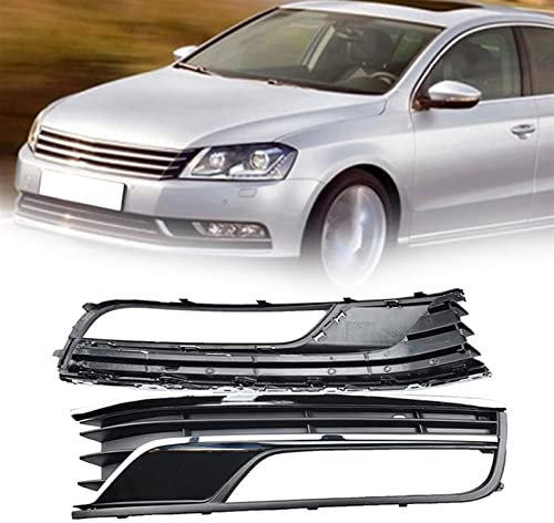 REXGEL Kühlergrille Für VW Für Passat B7 2012 2013 2014 2015 2016 Frontstoßstange Nebelscheinwerfer Grills Abdeckung