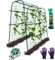 Gartenbogen-Rankhilfe für Kletterpflanzen im Freien, 160x139.7 cm, A-Rahmen, hohe Gurken-Rankhilfe für Hochbeet, Garten, Gemüse, Rankgitter, Tunnel mit Kletternetz, Kürbis, Zucchini