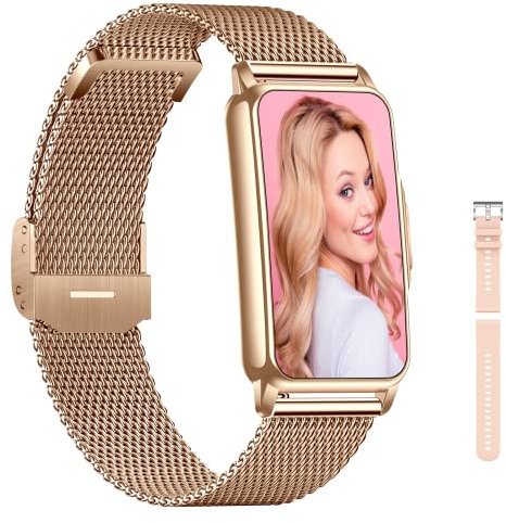 ECOSOON Montre Connectée Intelligente Femme Sport, Etanche IP68 Montre Cardio avec Cardiofrequencemetre Oxymètre Podometre 123 Modes Sportifs Running pour Android iOS