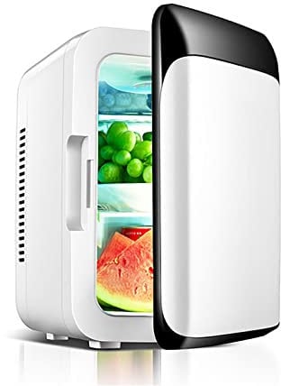 BLUNOA 10L Mini Fridge Portable Refrigerator Food Heater & Beverage Cooler Travel Box Freezer Mini Home Camping Fridge AC+DC Power Compatibility For Home Car Camping Travel