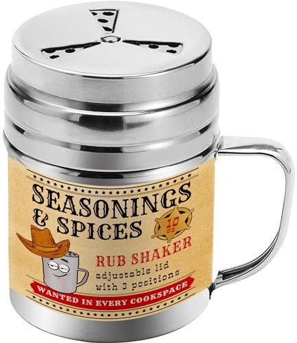 CUSINIUM 284 ml Rub Shaker (mit verstellbarem Fächerdeckel)