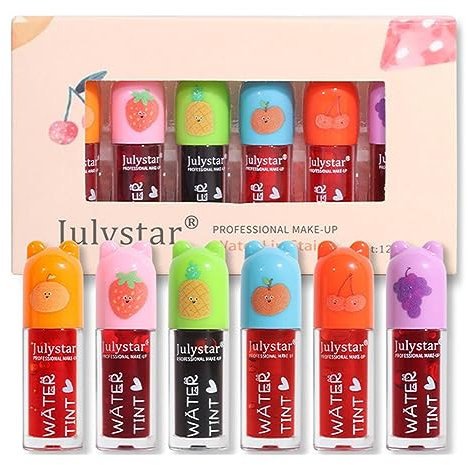 Fowybe, Tinte labios coreano brillante natural, Juego manchas labios taza no pegajosa impermeable larga duración con alto pigmento y colores vivos para hombres y mujeres