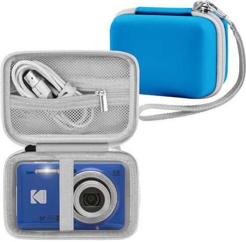 Leayjeen Digital Camera Case Lecrane/uikicon/Camkory/Vahoild/jckduhan/akjjhfue Super Shockproof Lightweight Travel Good Item - Blue(Case Only)