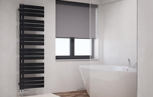 Weber NOVO Badheizkörper Design Handtuchheizkörper Handtuchwärmer Heizung Bad (60x164cm Anthrazit)