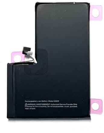 Batterie de rechange A2830 compatible avec iPhone 14 Pro Max. 4323 mAh 3,87 V Avec tampon adhésif
