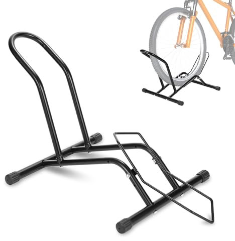 Randaco Fahrradständer Freistehender für 1 Fahrräder Fahrrad Abstellständer 16''-29'' Geeignet für Vorderrad oder Hinterrad Fahrradständer Mountainbike Fahrrad Ständer Halter