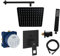 vanvilla Duschsystem mit Unterputz Duscharmatur von Grohe Eurocube Einhandmischer und vanvilla Regendusche mit Armatur, Duschkopf, Dusch-SET GS01 schwarz matt
