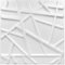 Deccart - 3D Wandpaneele 50x50 cm - Paneele Wand Wall Panels Deko Wandverkleidung Innen Panel Deckenverkleidung Decke Deckenpaneele Platten Styropor EPS-Polystyrol Line 5 m², 20 Stück,Weiß