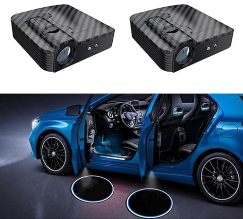 HAOANGZHE 2 Stück Personalisiert Auto türlicht Muster-Projektor, HD LEDTüRbeleuchtung Foto Projektor, Autotür Willkommen LED Light, Personalisierte Led Einstiegsleuchten für alle Auto