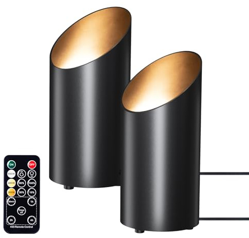 Brightown 2 Pack Uplights Indoor Floor Can Lights - 6000K LED Up Lights with Remote and Timer, 3 Color Temperatures and Dimmable Uplighting Spotlights for Dark Corner Sofa House Plant Picture