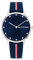 Tommy Hilfiger Zwei-Zeiger-Quarzwerk-Uhr für Damen mit Blaues Silikonarmband - 1782736