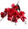 SMZhomeone Künstlicher Blumenstrauß Magnolie, exquisiter künstlicher Magnolien- und Gladiolen-Blumenstrauß, 5 Zinken, 20 Köpfe, verleiht dem Raum Eleganz (rot)