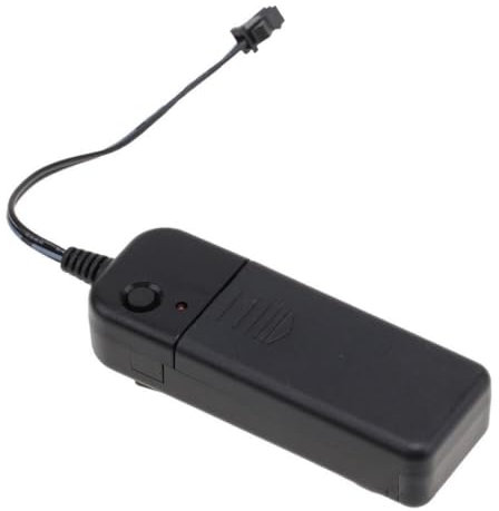 Porgeel Maschera illuminata Kit El Kit Luce Portatile El con Pacco Batteria per la Batteria di Decorazione per Feste di Natale di Halloween Fai -da -Te Non Inclusa