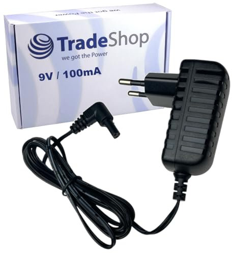 Trade-Shop 9V 0,1A Netzteil/Ladegerät/Trafo kompatibel mit Black & Decker 90545059-01, BDAS36V, CS3651LC, GSL200, CS3652LC, BDCS361