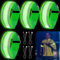 Asfrode 4 Stück LED Armband, LED Reflective Band Leuchtarmband USB leucht Armbänder Lichtband Kinder Leuchtbänder Reflektorband Licht für Joggen Laufen Running(Grün*4)