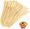 Lot de 100 brochettes en bois de 12 cm, mini brochettes pour barbecue, buffets, hamburgers, brochettes de fruits, brochettes de fruits en bois