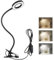 Leselampe mit Klemme, 3 Lichtmodi & 10 Helligkeitsstufen, Flexible 360° Schwanenhals-Lampe, Energiesparend, USB-Buchlampe für Nachttisch, Bett, Büro, Schreib- und Klemmleuchte 50 cm