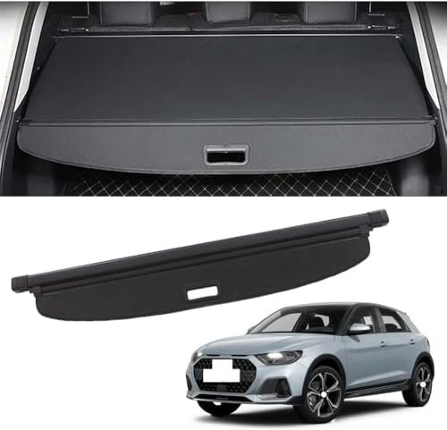 LUlude Auto Einziehbarer Laderaumabdeckung Kofferraum für Audi A1 Allstreet (GB) Crossover 2022 2023 2024, Schutz Der Privatsphäre Abdeckung Hutablage, Ausziehbar