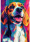 MAXBYE 5D Chien Diamond Painting Art Kits pour Adulte, DlY Animale Full Drill Diamond Art Kit Gemme Point de Croix Simple Set pour Débutant, Cristal Artisanat Maison Décor 30X40cm