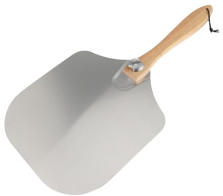 Cabilock Recogepizzas Aluminio Mango Madera Pala Hornear Para Hogar y Restaurante