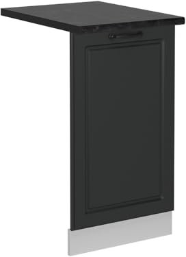 Vicco Geschirrspülblende R-Line, Anthrazit Landhaus, 45 cm, AP Anthrazit