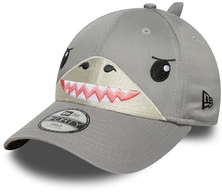 New Era Visage de Requin 9Forty Kids Cap Gris