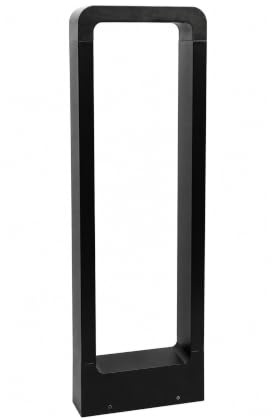 Jandei - Baliza LED Exterior 7W 240V IP65, Poste de Aluminio Negro 60cm, Luz Cálida 3000K, Lámpara de Jardín, Camino y Terraza, Caminos, Iluminación Nocturna