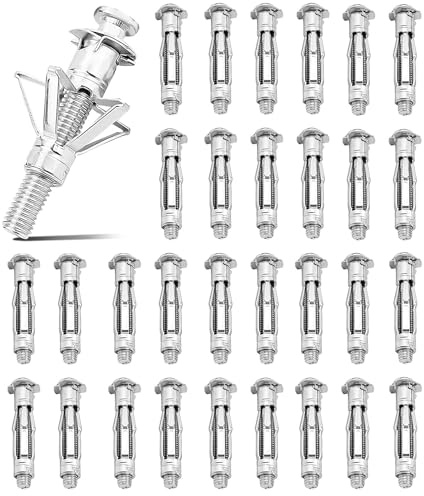 30 Pièces M6 x 52 mm Cheville Métalliques à Expansion