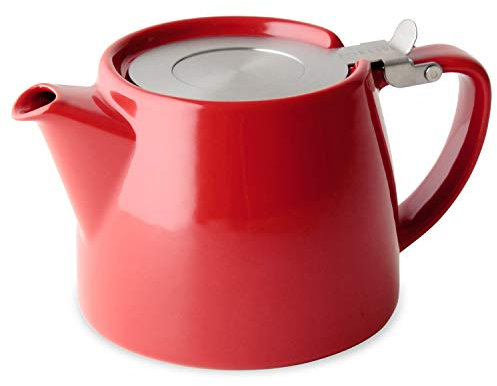 Forlife DD899RD Stump Teapot, 18 oz., Red