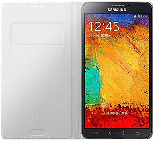 Samsung EF-WN900BW Schutzhülle/Etui mit Display-Flappe für Samsung Galaxy Note 3 weiß