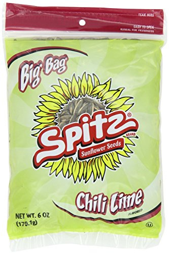 Spitz, Sunflower Seeds, Chili Lime Flavored, Big Bag, 6oz Bag (Pack of 4)
