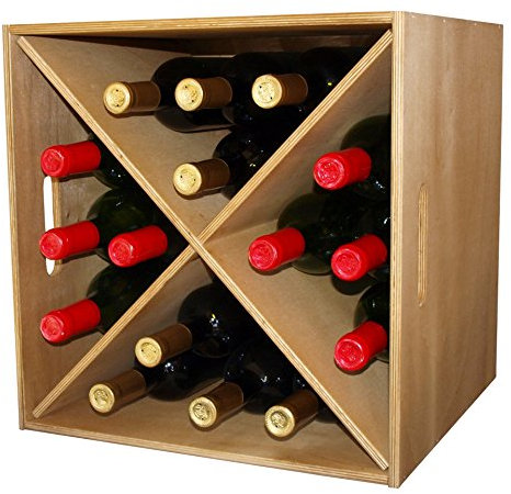 Expovinalia 246010 – Cajon Weinregal, Holz, Eiche hell