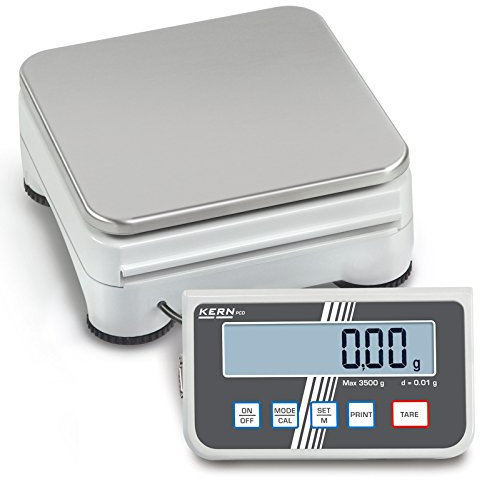KERN Optics Hochauflösende Präzisionswaage mit Abnehmbarem Display für Maximale Flexibilität, 10000 g Wägekapazität, 1 g Ablesbarkeit, 165 mm Breite, 280 mm Länge, 75 mm Höhe