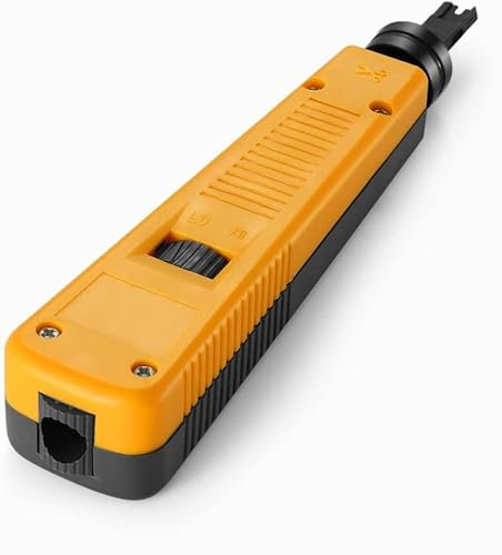 CABLEPELADO Insertadora Tipo 110 | Herramienta de Impacto | Crimpadora | Herramienta ponchadora | Apto para 110 IDC terminales, Cat 5/6/6a, RJ11, RJ44, voz