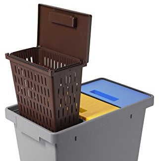 MATTIUSSI POLYMAX + UMIMAX: mini sistema per la raccolta differenziata con contenitore per umido, 40 lt totali + 6 lt PREZZO LANCIO PER POCHISSIMI GIORNI