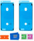 MMOBIEL 2X wasserdichte Folie Klebefolie LCD Display Adhesive Sticker Kompatibel mit iPhone 6 / 6S 4.7inch (Schwarz)