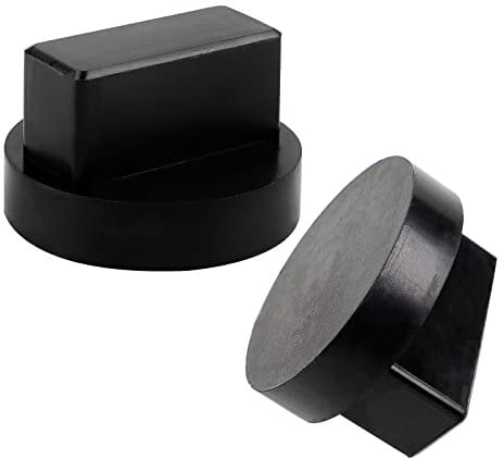 EXLECO 2 Stück Gummiauflage Wagenheber Kompatibel mit Mercedes Benz Universal Hydraulischer Wagenheber Auflage gummi Jack Pad Ideal für Auto Tuning Rangierwagenheber Hebebühnen Unterstellbock Φ65x40mm
