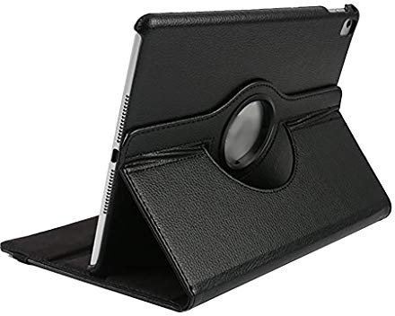 Kybers Schutzhülle für iPad Air 10,5 Zoll (26,7 cm), 2019-360 drehbar, mit Standfunktion, PU-Leder, staubabweisend, mit automatischer Sleep/Wake-Funktion, Unisex, schwarz