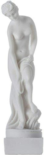 Helen von Troja Sparta Nackte Nackt Weibliche Figur Alabaster Statue Weiß 15cm