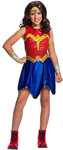 Rubie's – Klassisches Kinderkostüm Wonder Woman 1984 – 701003M – Größe M 7-10 Jahre Halloween
