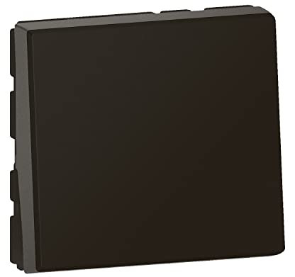 Legrand - Poussoir Mosaic Easy-Led 6A 2 modules - noir mat