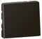 Legrand - Poussoir Mosaic Easy-Led 6A 2 modules - noir mat