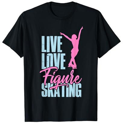Live and Love Eiskunstlaufskater T-Shirt