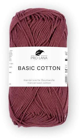 Pro Lana Basic Cotton 50g - Farbwahl (238 - bordeaux)