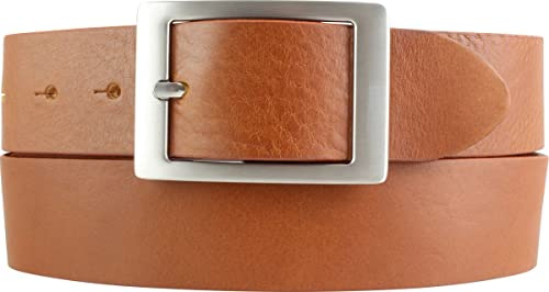 BELTINGER Jeansgürtel aus Vollrindleder 4 cm | Jeans-Gürtel für Damen Herren 40mm | Leder-Gürtel mit Doppel-Schließe