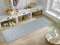 IVY Washable Door Mat Kitchen Mats Non Slip Trellis Design Kitchen & Hall Runners Doormats, Dark Grey, 80x300 cm