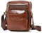 BAIGIO Schultertasche Herren Umhängetasche Leder Herrentasche Vintage Crossbody Messenger Bag Herren Ledertasche für Arbeit Reise Alltagsleben