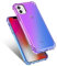 EASSGU TPU Silikon Handyhülle für iPhone 11 (6.1 Inches), Durchsichtig Farbverlauf Case, Anti Drop und Anti Scratch Schutzhülle - Blau Lila