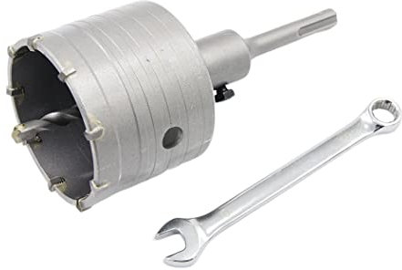 Concrete drill bit 80mm with SDS bit and 110mm adapter, carbide hollow hole cutter for brick, concrete, cement stone walls