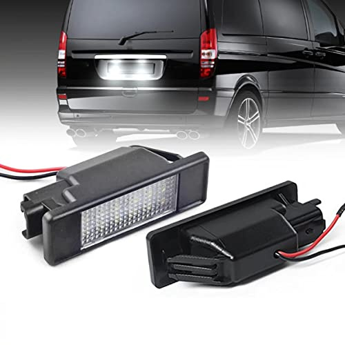 DHCN 2Pcs Error Free LED License Number Plate Light Lamp for M-B/enz V/ito W639 S/printer 906 V/iano W639